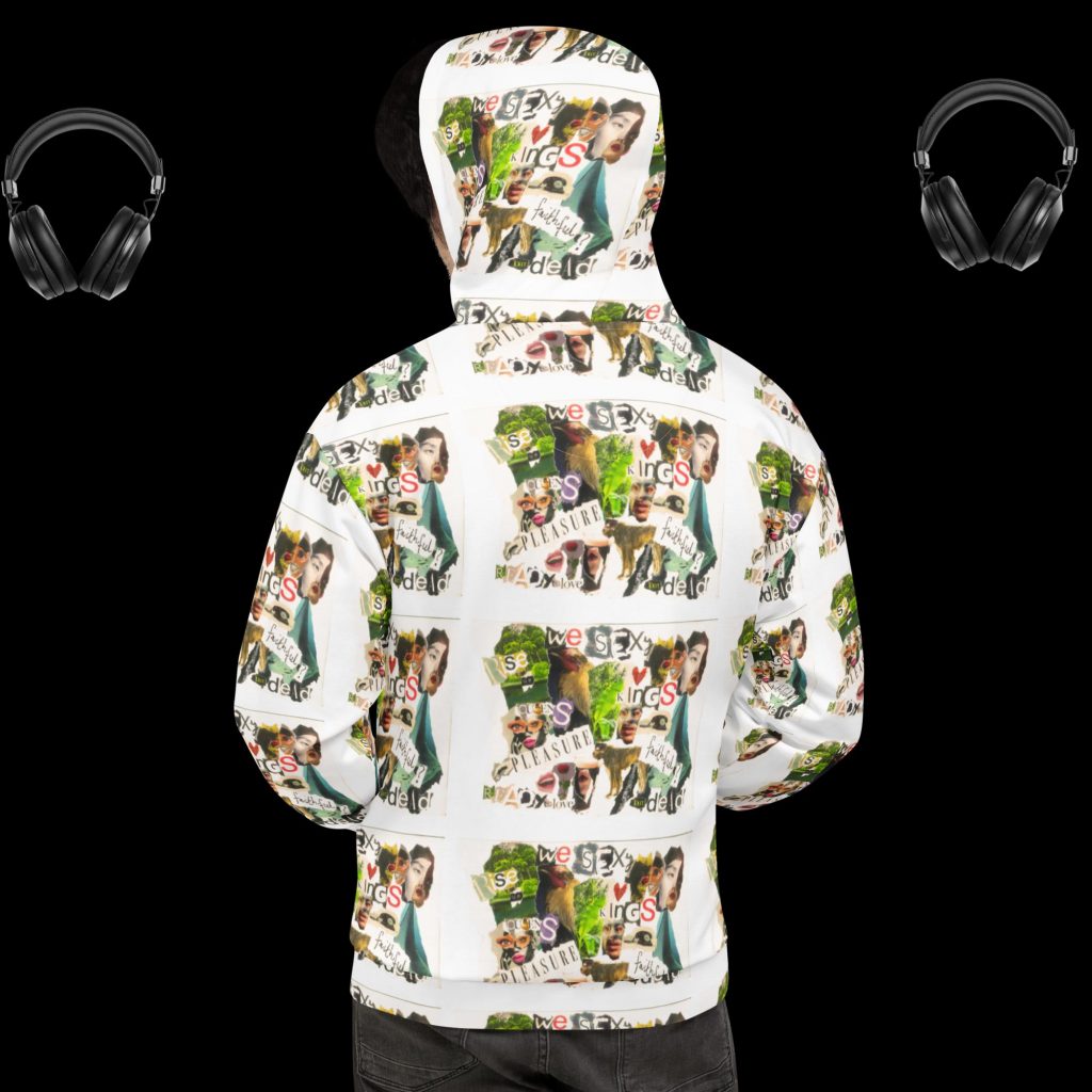 Lipz Fly Design "Rise" Collage Unisex Hoodie