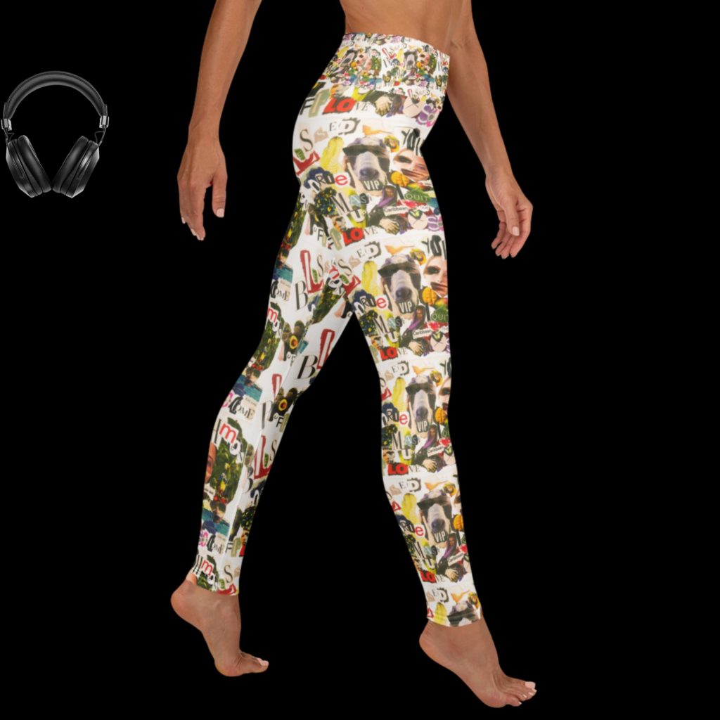 Lipz Fly Design "Blessed" Yoga Leggings