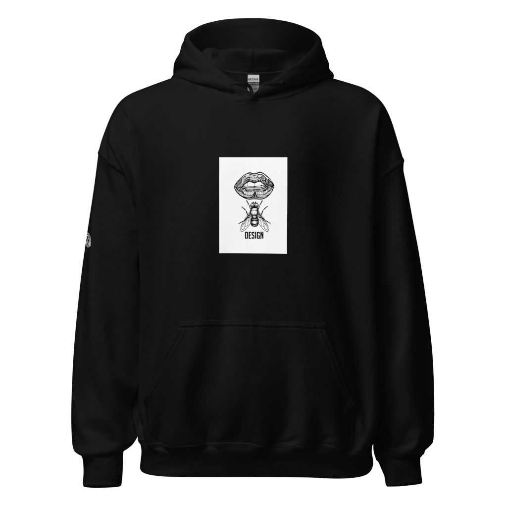 Lipz Fly Design Unisex Hoodie